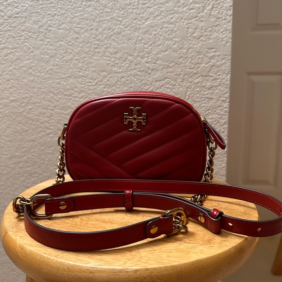 Tory Burch Red Calf Leather Crossbody Bag - Picture 3 of 4